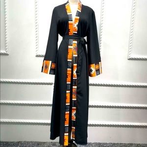 Open front abaya